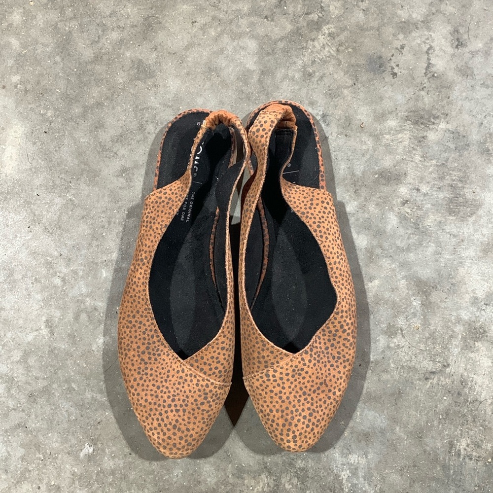 Tom’s Slingback Flat Size 8